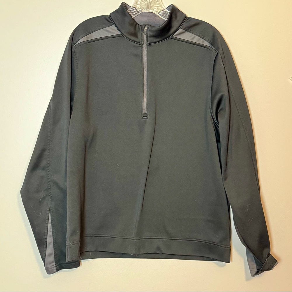 Walter Hagen Men's Dark Charcoal Quarter-Zip Golf Jacket